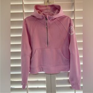 Lululemon scuba Pink Half-Zip Hoodie